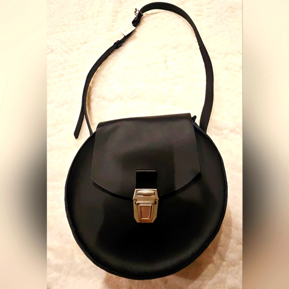 Saddle Crossbody Leather Bag
